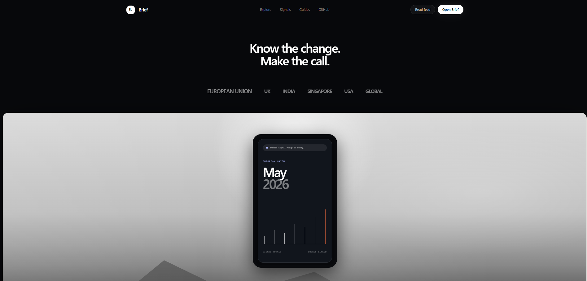 The Brief project preview